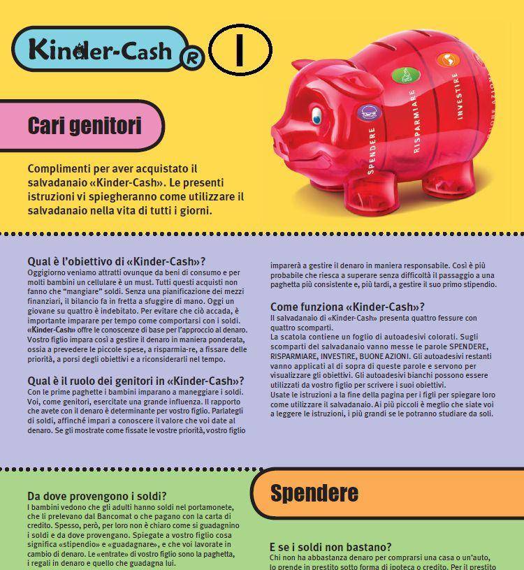 Anleitung zum Sparschwein für Kinder italienisch