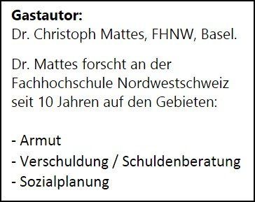 dr. christoph mattes, dozent armut Verschuldung FHNW, vita